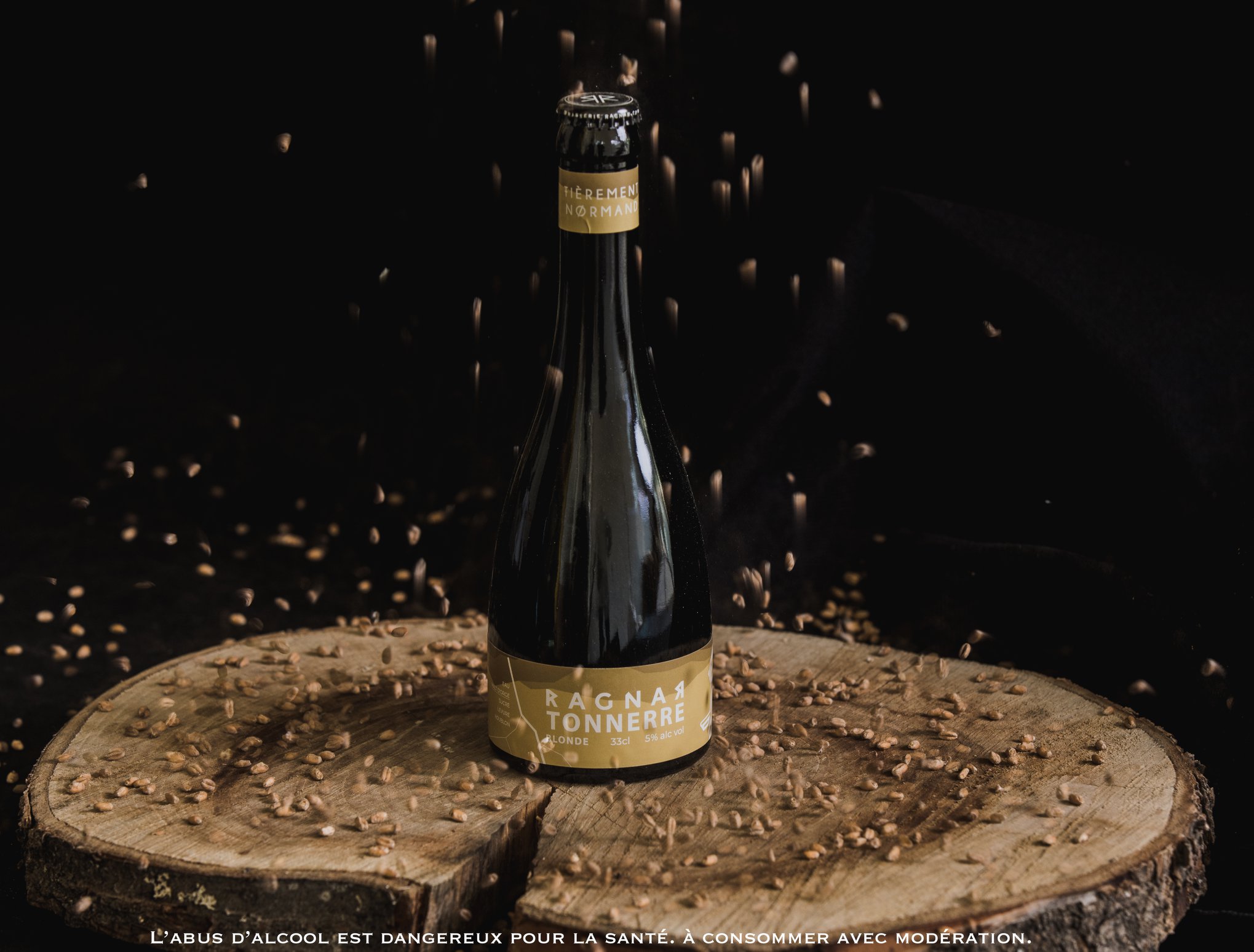 BIERE BLONDE - TONNERRE - BRASSERIE RAGNAR 33 CL