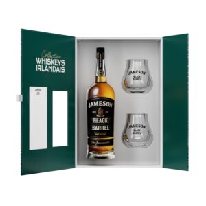 COFFRET JAMESON - BLACK BARREL + 2 VERRES