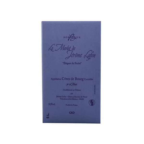CUBIS COTES DE BOURG LE MERLOT DE JEROME LAFON 5 LITRES